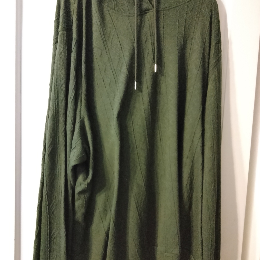BloomChic Green Textured Hoodie